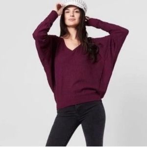 NWT Free People Santa Clara Thermal in Mulberry